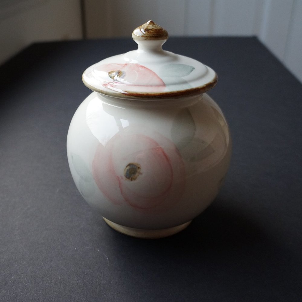 Robert Gordon Handpainted Pottery Jar with Lid